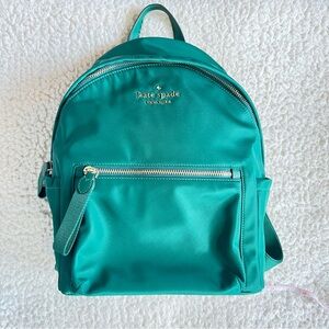 Kate Spade Green Backpack with Rounded Silhouette